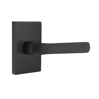 Spencer Flat Passage (Hall & Closet) Door Lever with Rectangle Rosette