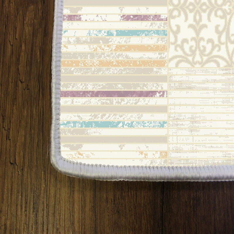 Stylish Woven Carpet (3.9 x 4. ft), 1% Polyester, Pile Height: .3 in | Antibacterial & Non-Slip Underside, 3D Digital Printing | Machine Washable, Perfect for Home Décor, Living Room & Bedroom Use