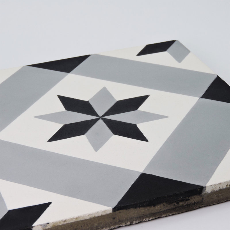 Carreau de mur et de sol à motif ciment 8 po x 8 po Kotoubia