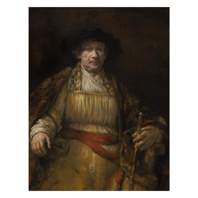 Autoportrait par Rembrandt Harmensz. van Rijn (néerlandais, 1606-1669) - Estampe numérique