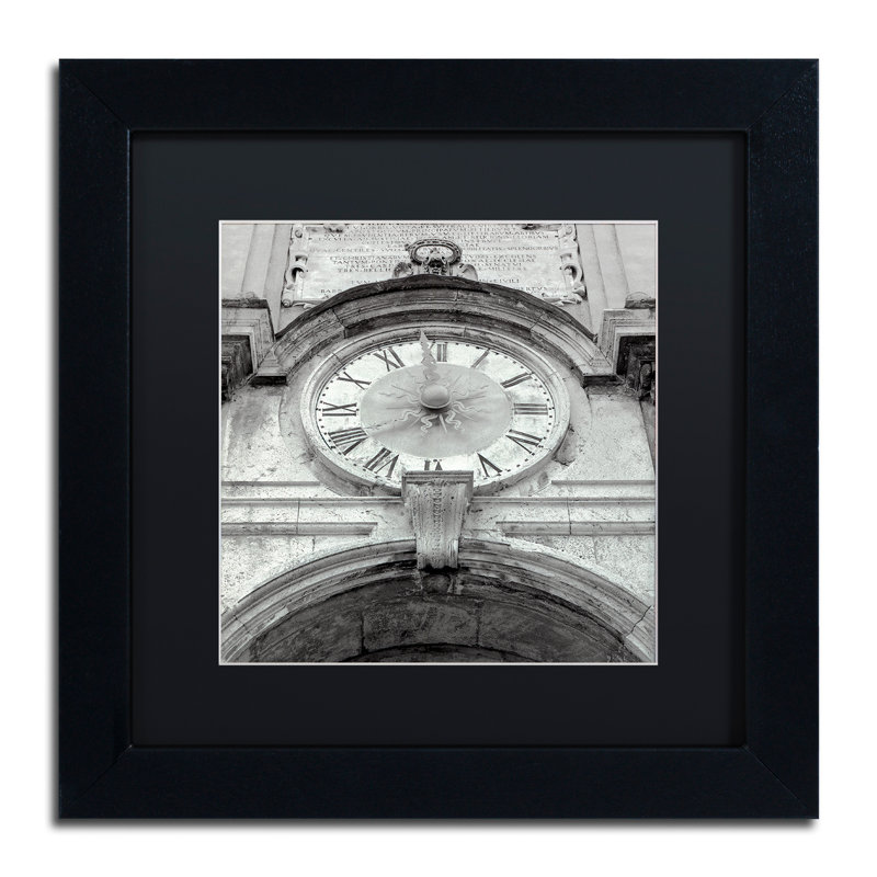 Alan Blaustein «Il Grande Ororlogio I», reproduction de photo encadrée, H 11 po x l 14 po x P 0,5 po, Noir
