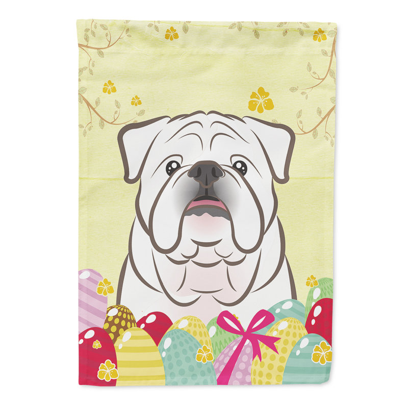 Drapeau de jardin Eron, Bouledogue (blanc)