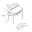 Arcola 80cm Solid Wood Console Table