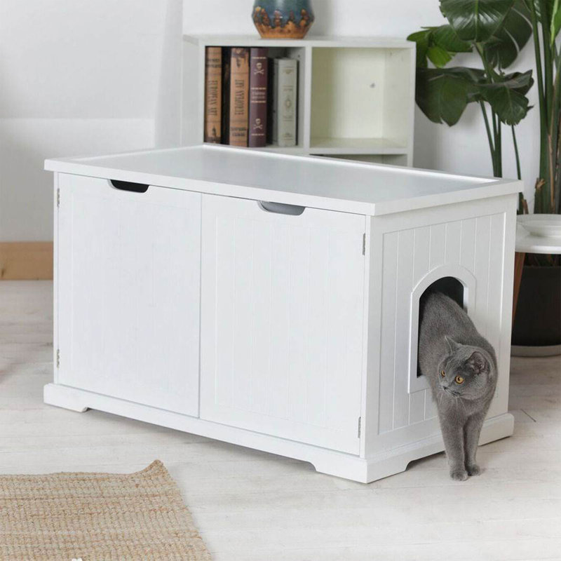 Jolene Litter Box Enclosure, White