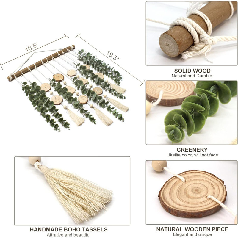 Artificial Eucalyptus Wall Hanging