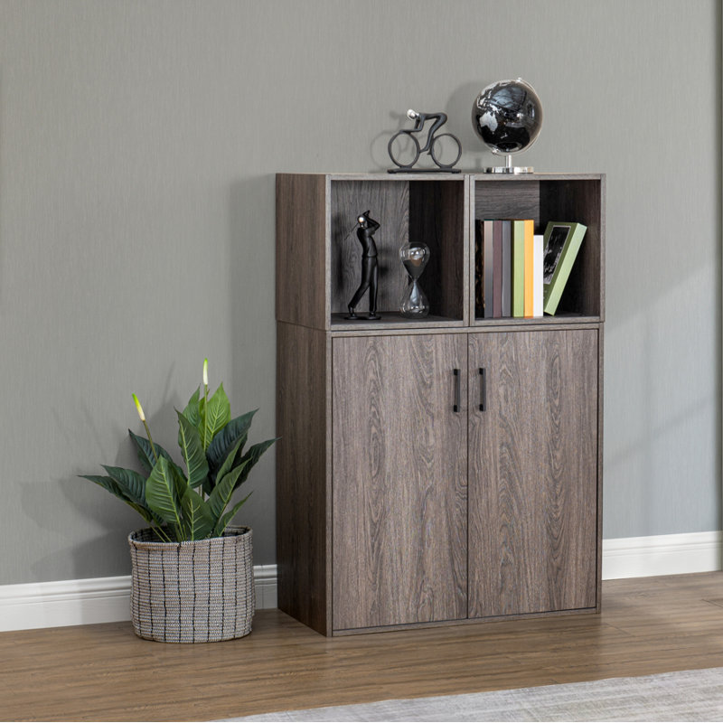 SUNJOY DIY Compact Quub Cabinet Set for Living Room - Modern Storage