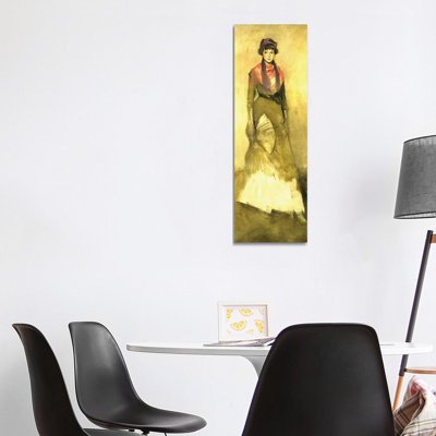 Harmonie en fauve couleur et mauve Portrait de Miss Milly Finch - reproduction d'art sur toile tendue