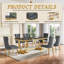 Rectangular 70.1"L X 35"W Dining Set-111570908-122919257-122920258