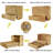 Modern Murphy Bed Cabinet with Storage Drawer, USB Charging Station & Fold-out Design