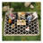 Reversible Outdoor Rug Carpet, 9' Waterproof Plastic Straw Rug, Portable RV Camping Rugs with Carry Bag, Large Floor Mat for Backyard, Deck, Picnic, Beach, Black