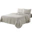 Ensemble de draps quatre pièces en lin gris clair