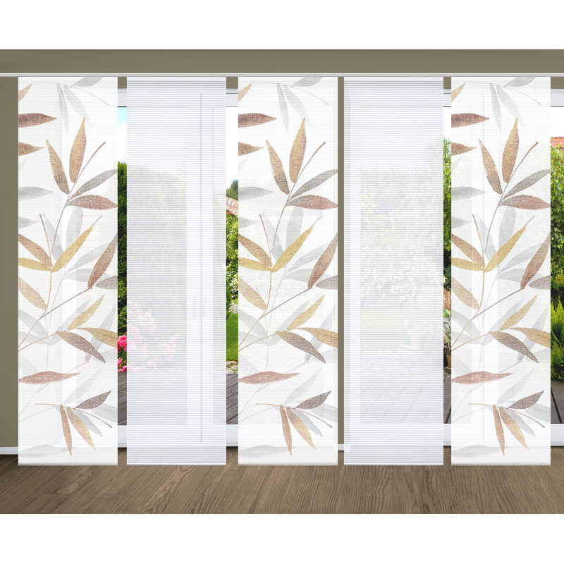 Semi Sheer Sliding Panel, Multicoloured