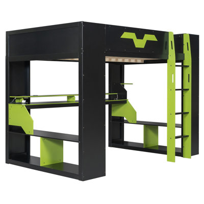 Lit mezzanine avec bureau Kovae