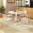 Cliftina Round Solid Wood Dining Table-844553325-844553326