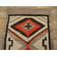 Tapis tissé à plat à motif géométrique de style tribal antique