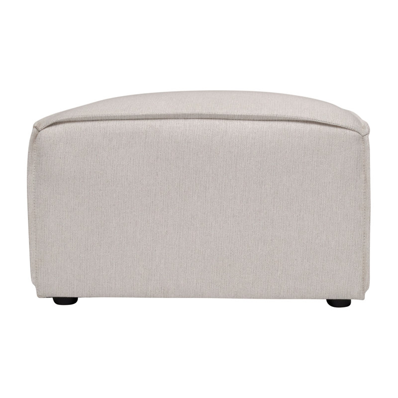 Bridgetown Contemporary Modular Sectional Sofa Ottoman, Cream