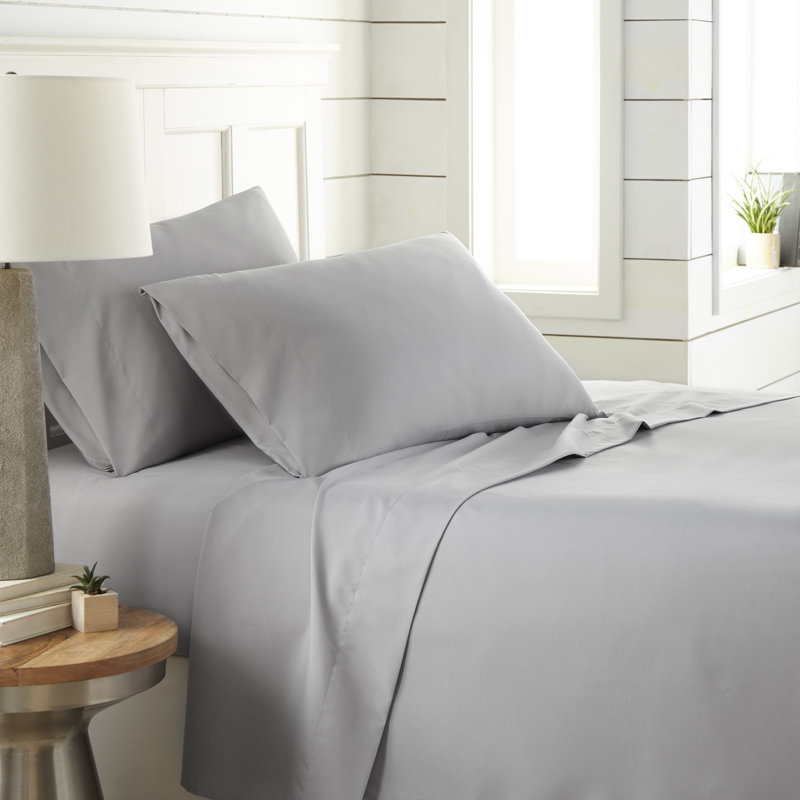 Classic Collection From Southshore Fine Linens Classic Sheet Set, Steel Grey, Queen