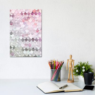Summer Mermaid Sage And Rose XI by Monika Strigel - Wrapped Canvas Painting