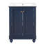 Meuble-lavabo autoportant de 24 po avec lavabo et rangement à fermeture en douceur-948557996