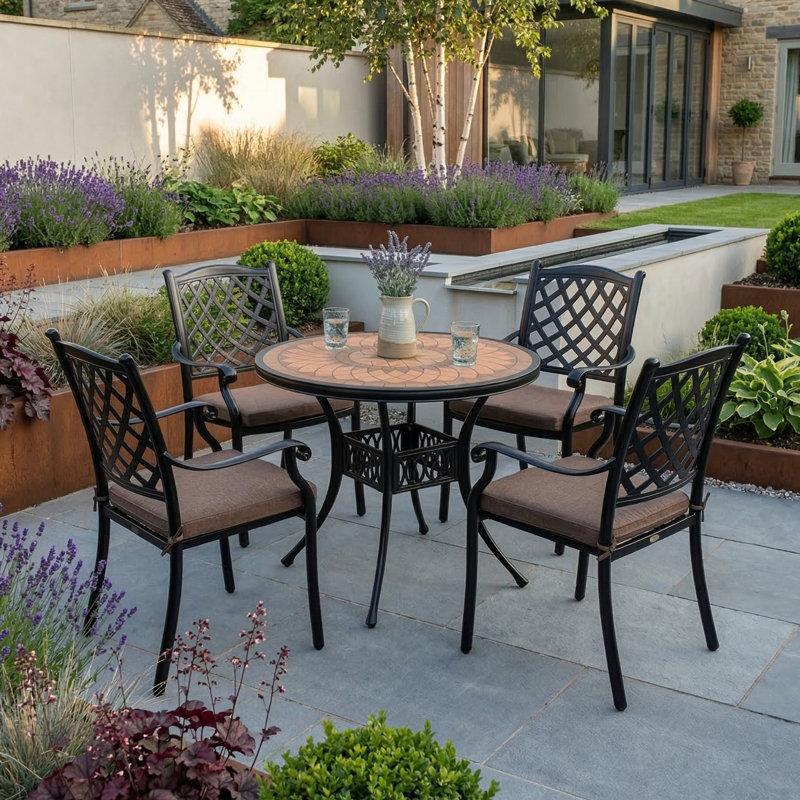 4 - Person Patio Dining Set with Round Table