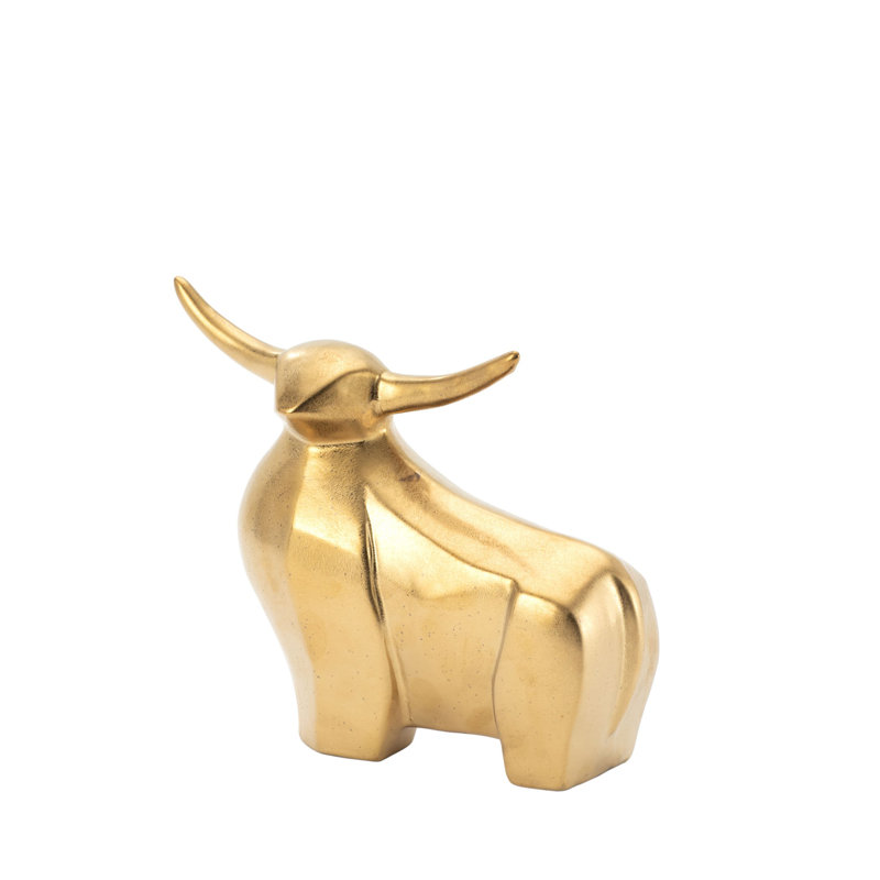Golden Ox, 10" H x 12.25" W x 4.5" D