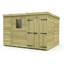 Total Sheds 9ft x 7ft Pent Garden Shed - Double Door - With Windows - Pressure Treated Timber - UK Manufactured