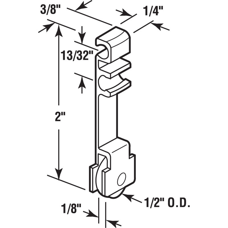 Ensemble de rouleaux en acier à bord plat de 1/2 po de diamètre Prime-Line