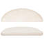 Carpet Stair Treads White 56x17x3 cm