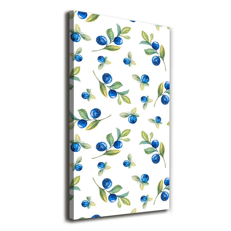 Blueberries - Wrapped Canvas Print