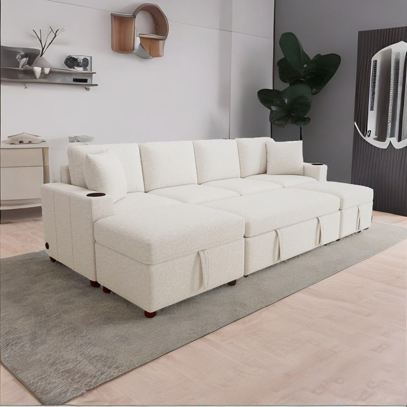 Canapé-lit convertible, Beige