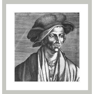 Portrait de Joachim Patinir par Albrecht Dürer, impression giclée sur cadre