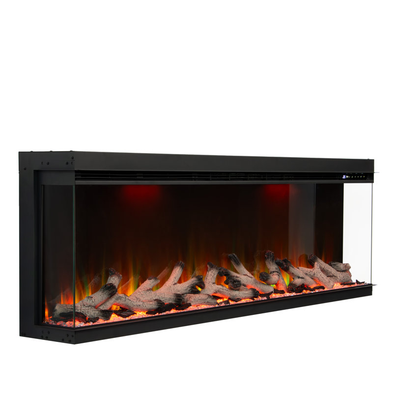 Maison 3 Sided Glass Fire, 46.2cm H x 205.8cm W x 19cm D