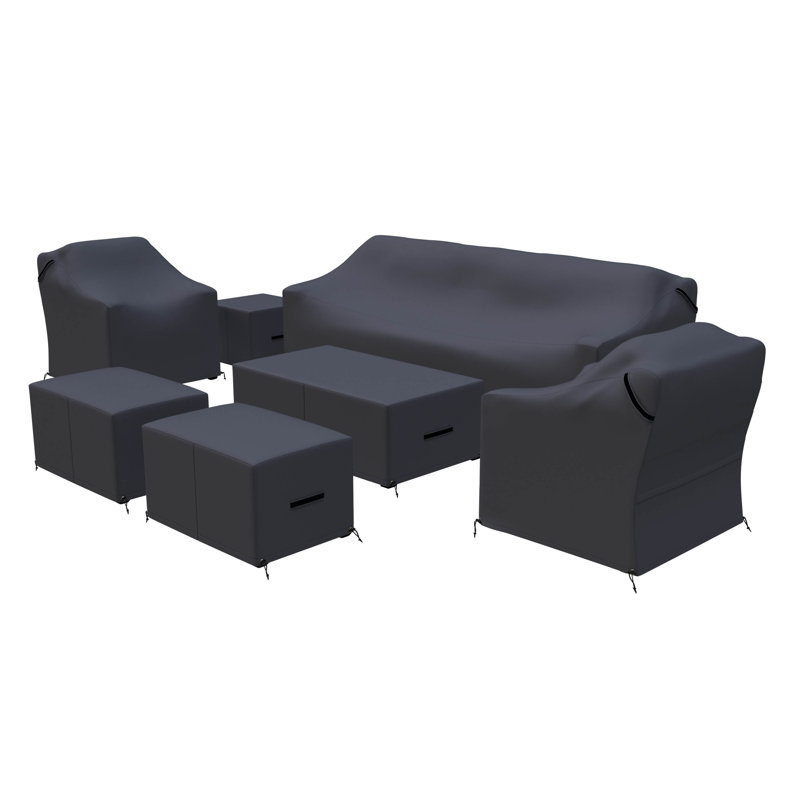 Fionnula Rattan Outdoor Conversation Sets Group Seating Patio Furniture Covers