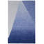Katya Hand Knotted Wool Geometric Area Rug in Blue-1280946914