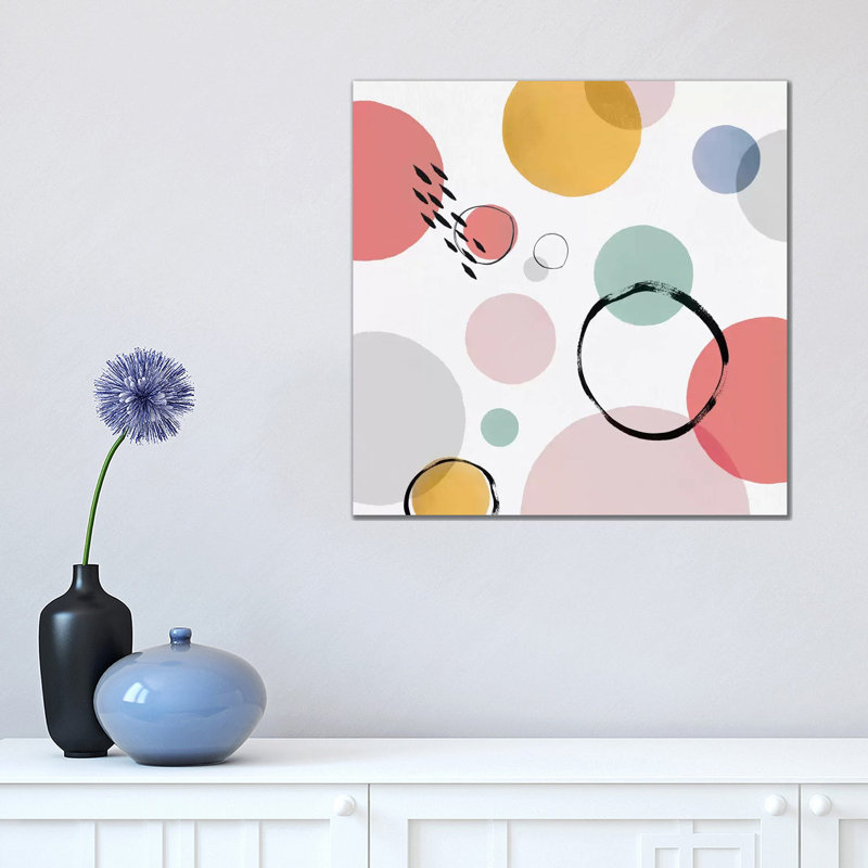 Colour Motion I by Isabelle Z - Wrapped Canvas Painting, 45.72 cm H x 45.72 cm W