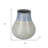 10" Blue And Gray Ombre Ceramic Round Table Vase