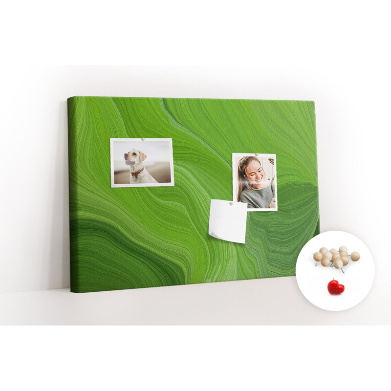 Wall Mounted bulletin board print wall art notice boards decorative corkboard Modern waves