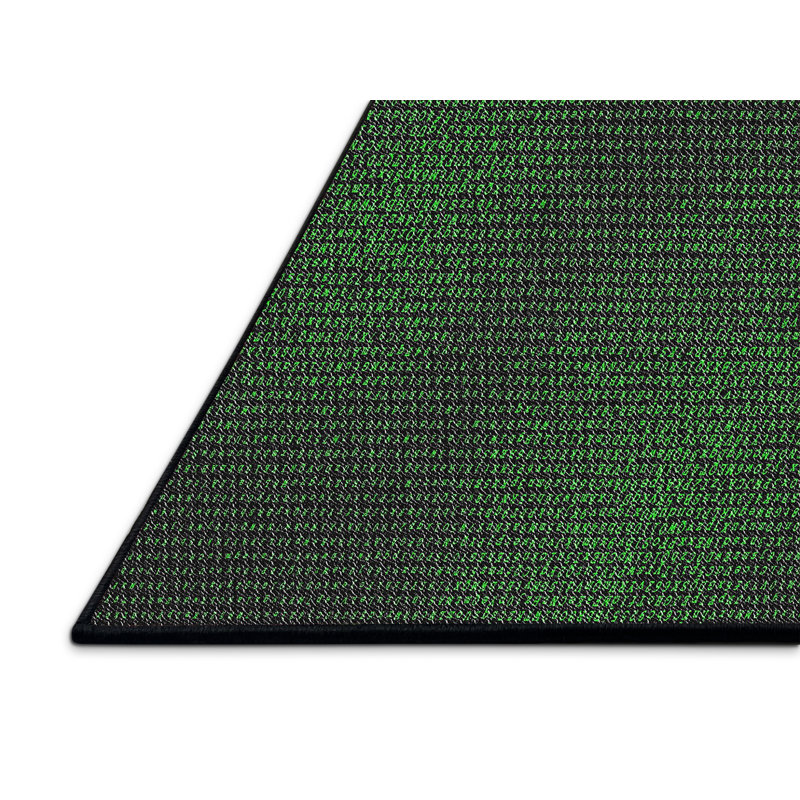 Tapis vert / noir Power Loom, Tapis de couloir 2 pi x 5 pi