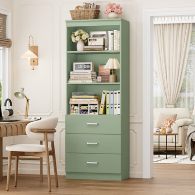 Bibliothèque standard à 3 tiroirs H 70,9 po x l 23,6 po Kahler