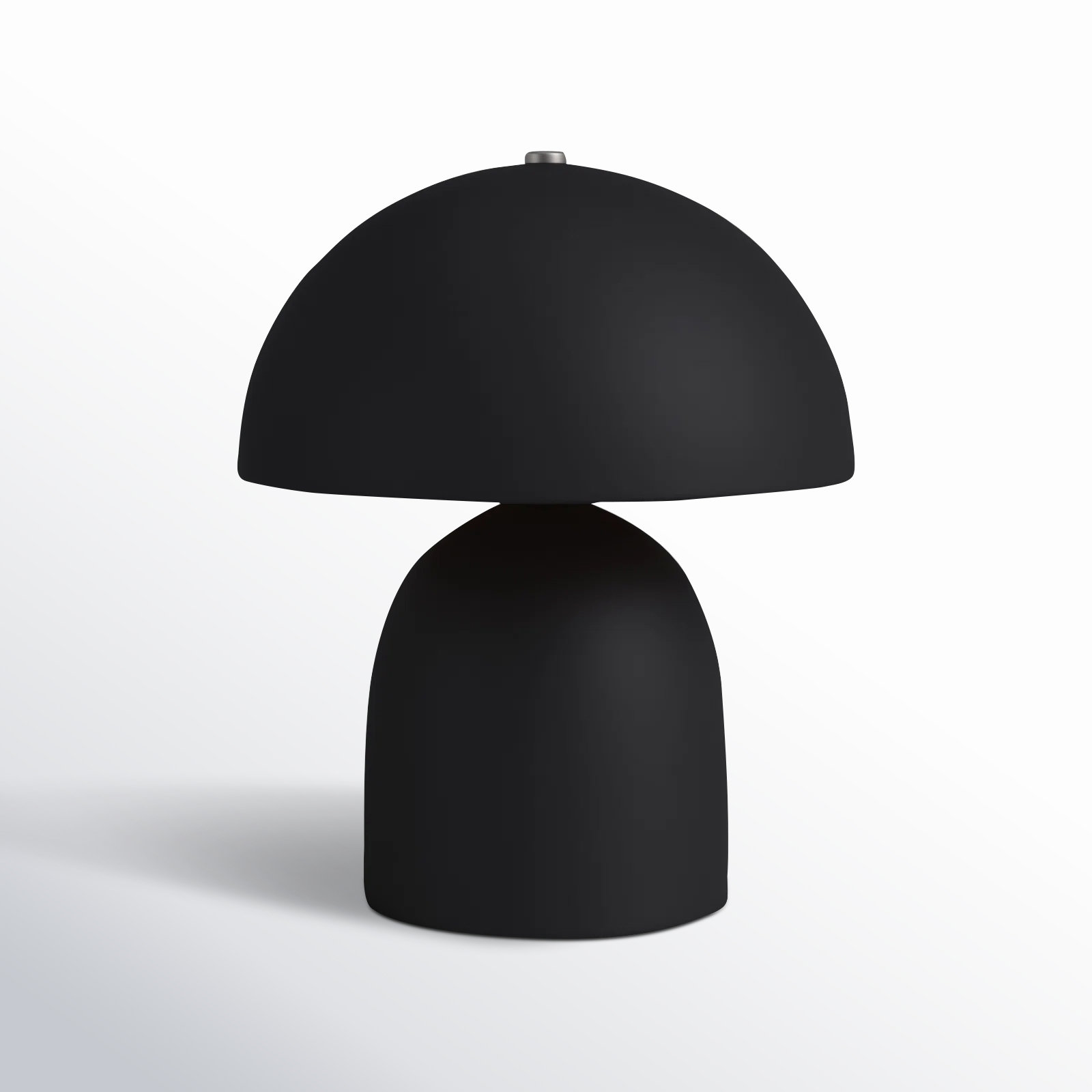 Hardacre Ceramic Table Lamp, Carbon Matte Black/Champagne Gold
