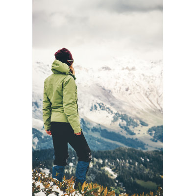 Woman Traveler Hiking by Everste - Wrapped Canvas Print
