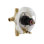 RiteTemp 1/2" PressureBalancing Valve with PushButton Diverter for Showerhead and Handshower