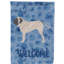 Caniche en polyester à 2 côtés 40 x 28 po standard welcome drapeau maison-957493131