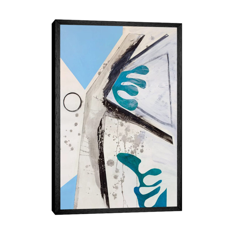 Haiku Series (Circle) by Pamela Staker - Painting on Canvas, 101.6 cm H x 66.04 cm W, Black Framed
