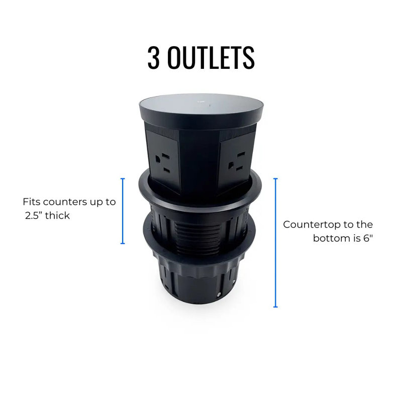 Pop-Up Outlet, Matte Black