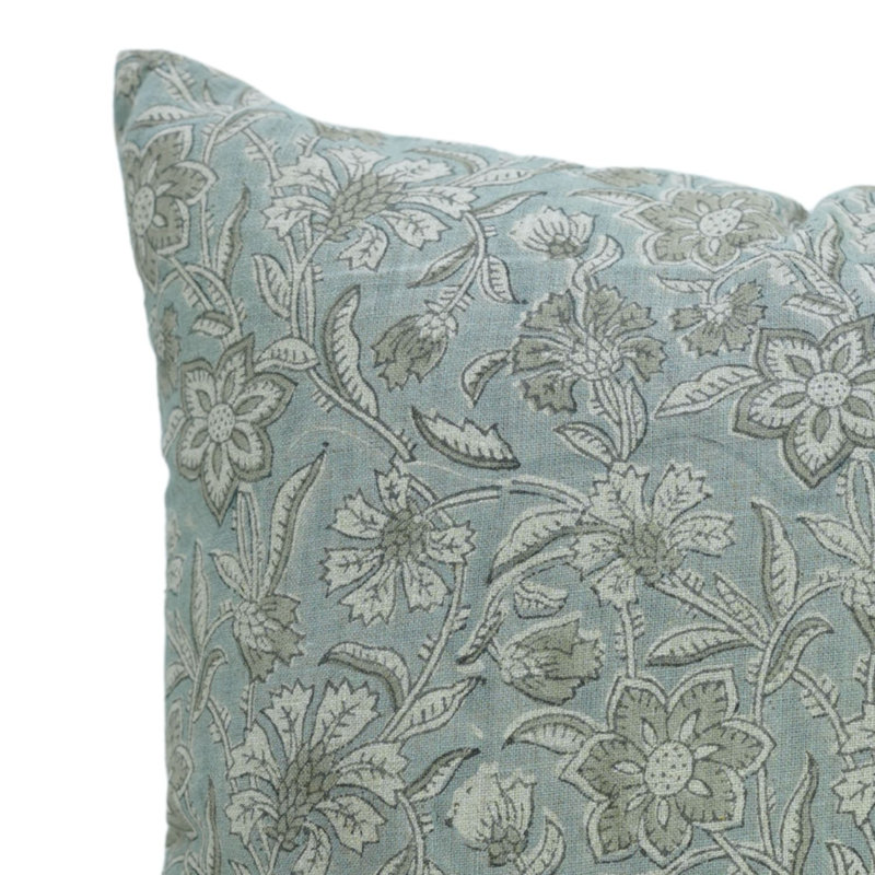 Coussin décoratif avec housse de coussin à imprimé de blocs Fab Fabine - Jrul, Carré 20 po