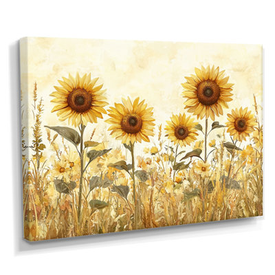 Diyonna Countryside Prairie Sunflowers - Sunflowers Wall Art