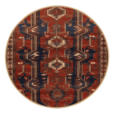 Machine Washable Persian Brown Area Rug