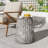 Outdoor Ponti Travertine Side Table,White
