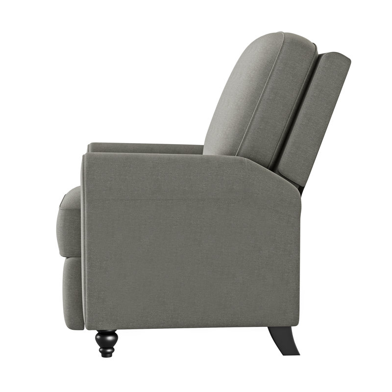 Leni Upholstered Recliner, Pistachio Green Ikat